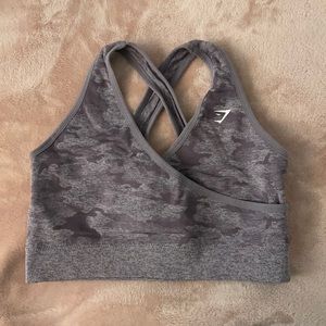 Lavender Camo Gymshark Sports Bra